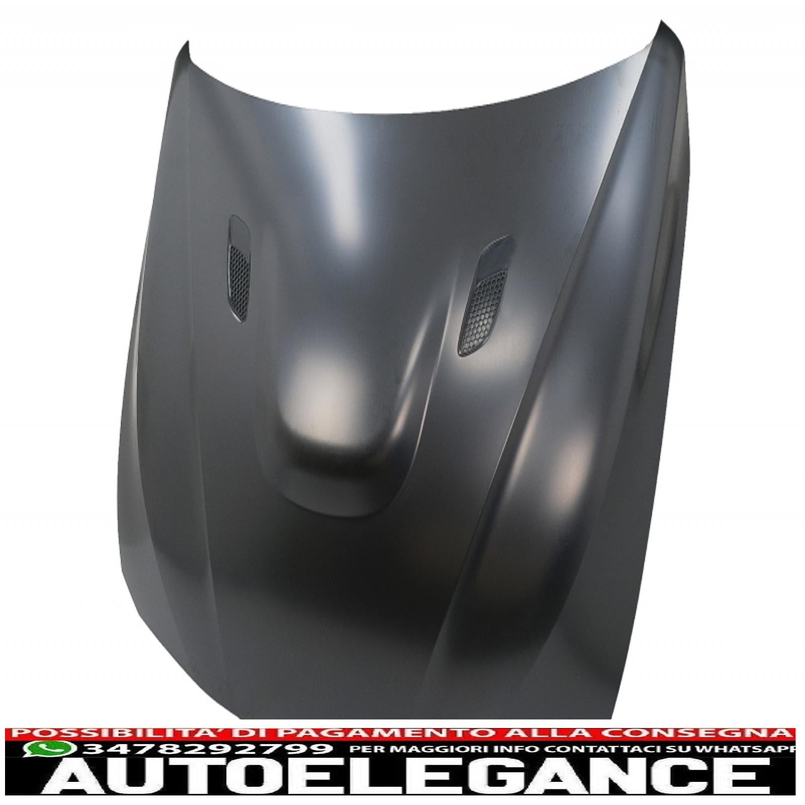 cofano cofano con parafanghi anteriori nero adatto a bmw serie 3 f30 f31 (2011-2019) m3 gts look AUTOELEGANCERICAMBI