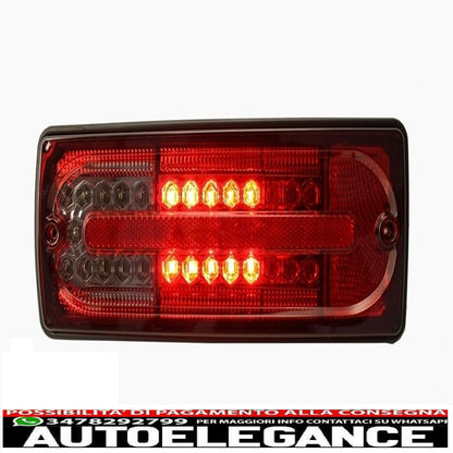 led rear lights suitable for mercedes g class w463 (1989-2015) smoke red