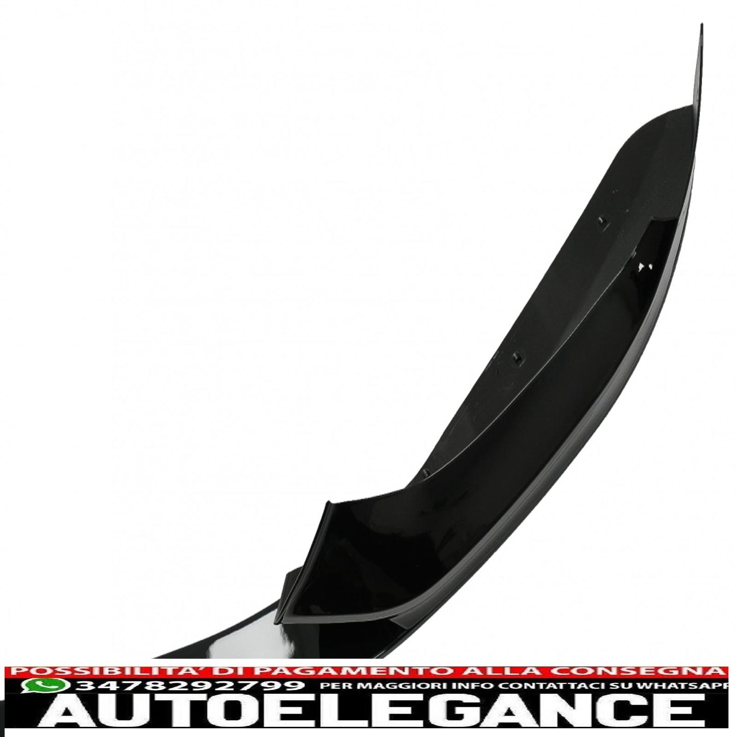 Front Bumper Spoiler Fit For BMW 1 Series F20 F21 LCI (2015-2019) Hatchback M Sport Piano Black 