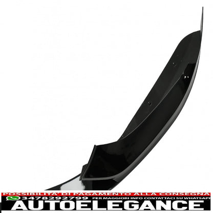Front Bumper Spoiler Fit For BMW 1 Series F20 F21 LCI (2015-2019) Hatchback M Sport Piano Black 
