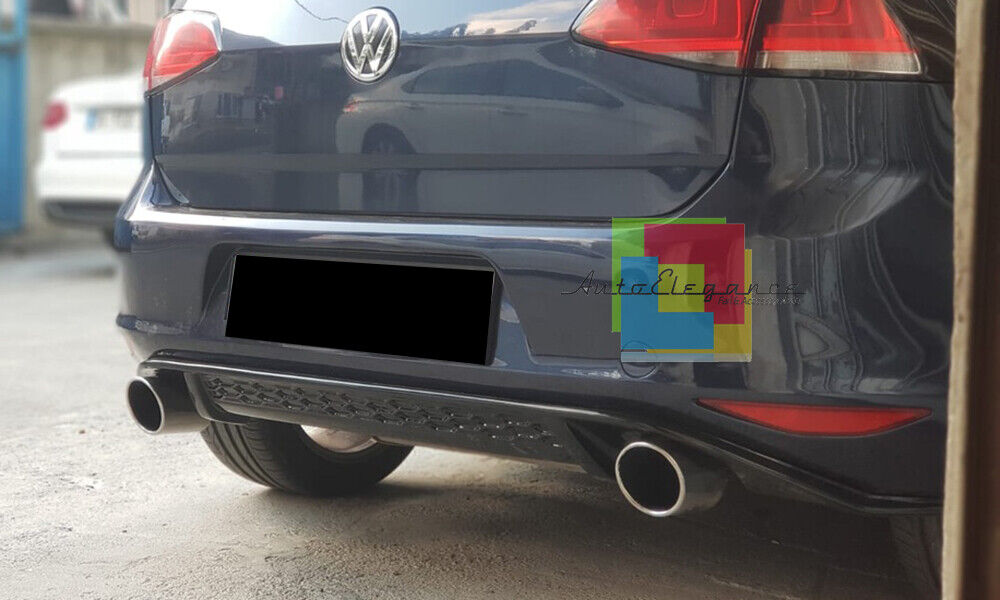 DIFFUSER SUITABLE FOR VW GOLF 7 2012-2017 GTI LOOK 1+1 GLOSSY BLACK LOOK 