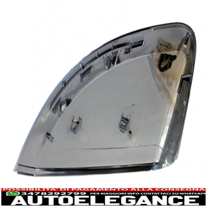 coperture specchietti adatti per audi a3 8v s3 rs3 cabriolet limousine sportback (2012-2019) estinzione alloggiamento completo placcato in alluminio con assistenza laterale AUTOELEGANCERICAMBI