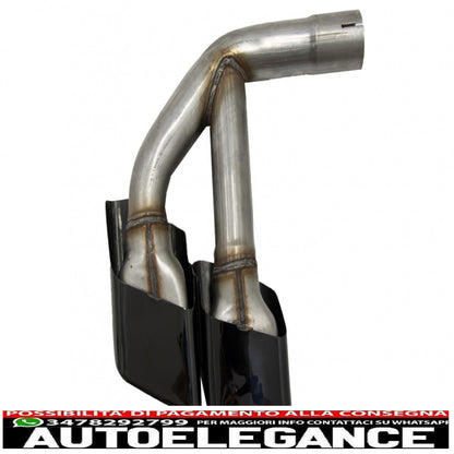 Terminali di scarico terminali di scarico adatti per audi q7 4m (2015-2019) sq7 design solo nero 3.0 benzina benzina