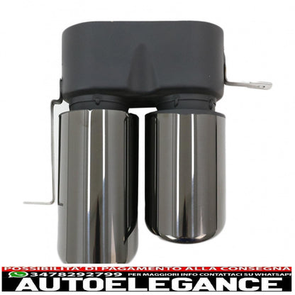 exhaust muffler tips suitable for bmw 3 series g20 g28 m-sport (2019-up) titanium black 