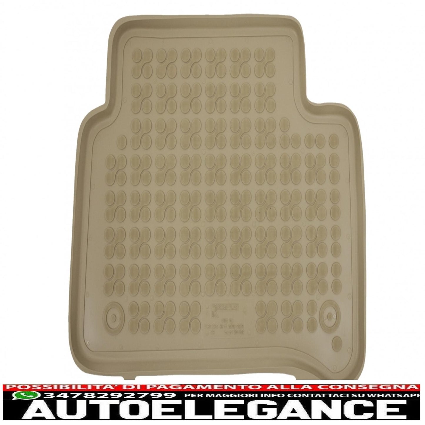 Beige rubber mat suitable for mercedes e class w211 2002-2009