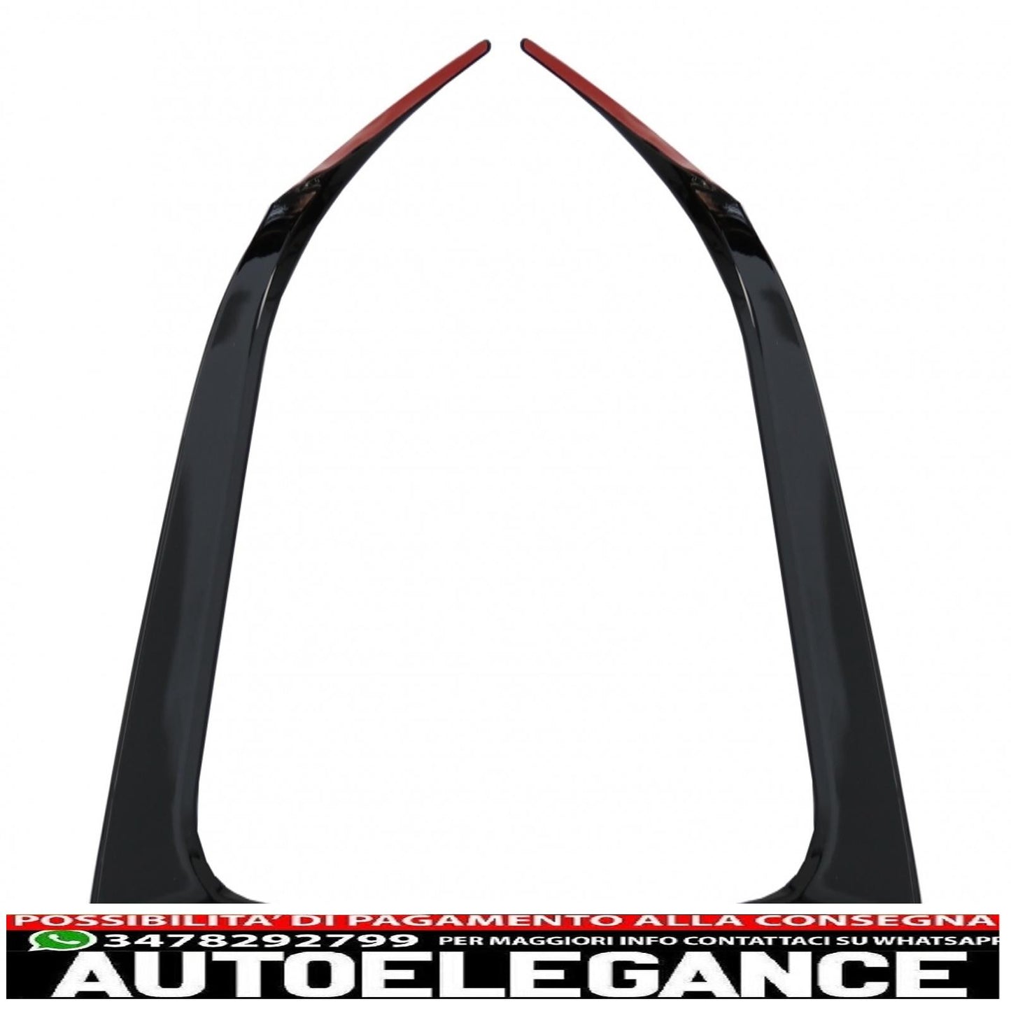Splitter paraurti posteriore alette prese d'aria laterali canard adatti per mercedes cla w117 c117 x117 (2013-2018) design cla45