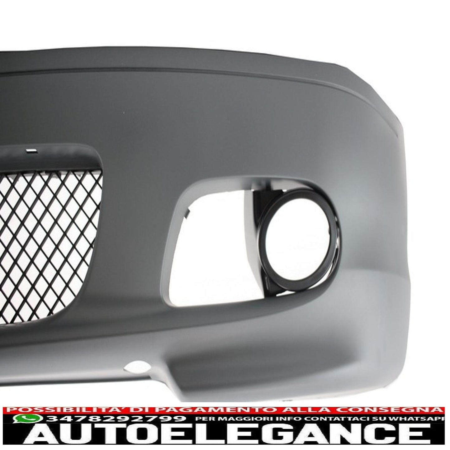 front bumper suitable for bmw 3 series e46 coupe cabrio (1999-2007) m-tech m-technik m-sport ii design with yellow fog lights