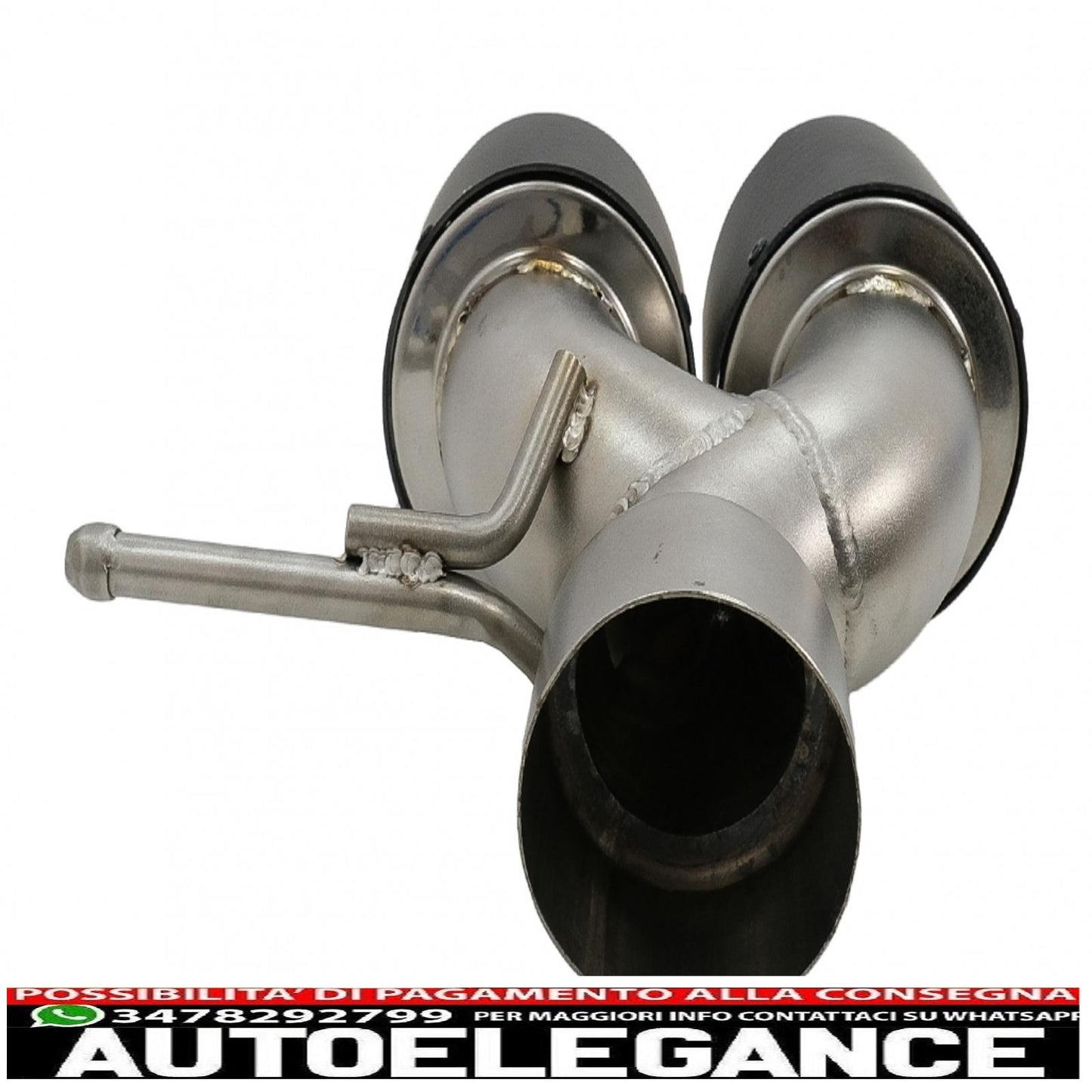 terminali di scarico in fibra di carbonio adatti per land rover range rover e suv finitura opaca ingresso 8 cm