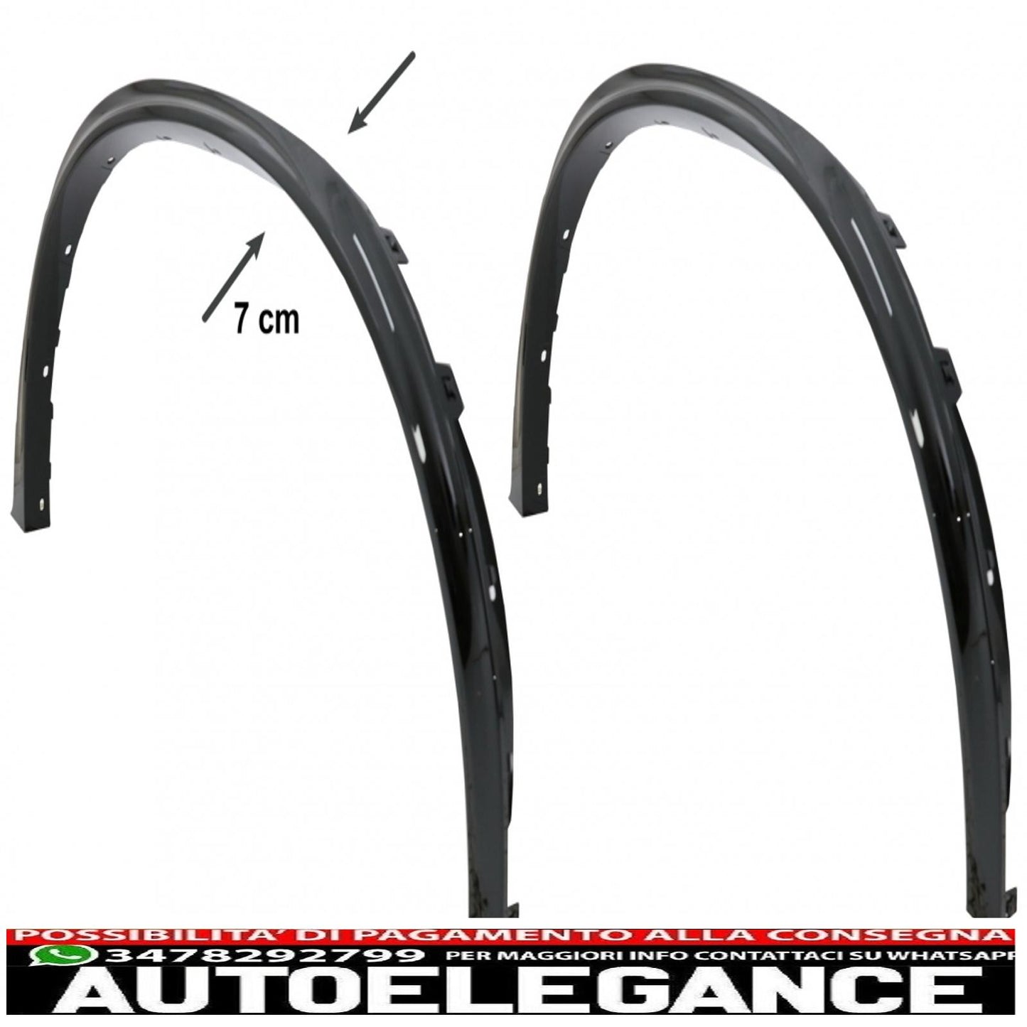 parafanghi passaruota adatti per bmw x6 f16 (2015-2020) m-design m-sport pianoforte nero