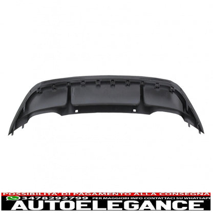 diffusore paraurti posteriore con impianto di scarico completo adatto per vw golf 7 vii (2013-2016) r design