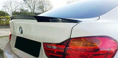 SPOILER SUITABLE FOR BMW 4 SERIES F36 GRAN COUPE MSPORT GLOSS BLACK 0171
