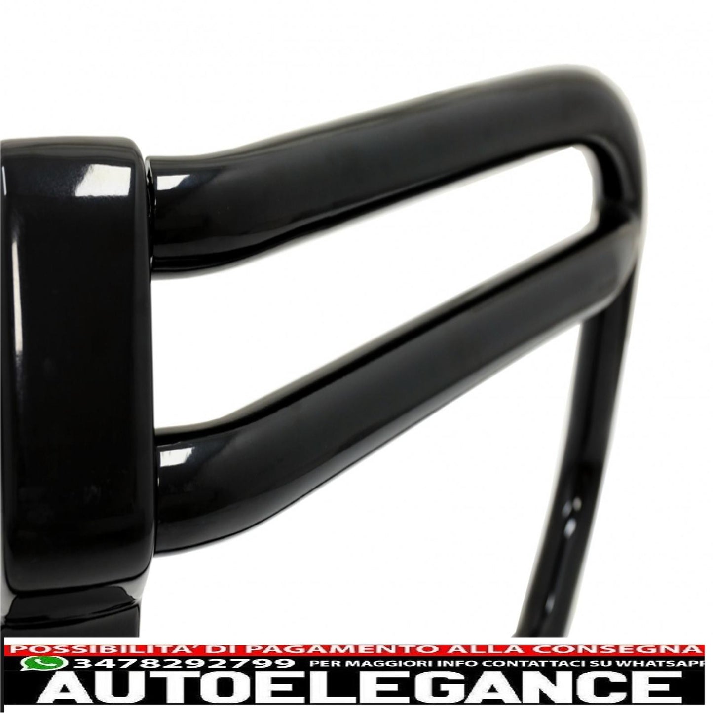 Bullbar protection suitable for mercedes g-class facelift w463 w464 g63 (2018-up) stainless steel piano black