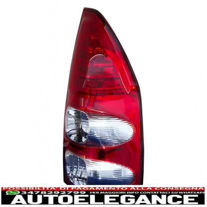 led rear lights suitable for toyota land cruiser fj120 (2003-2008) transparent red
