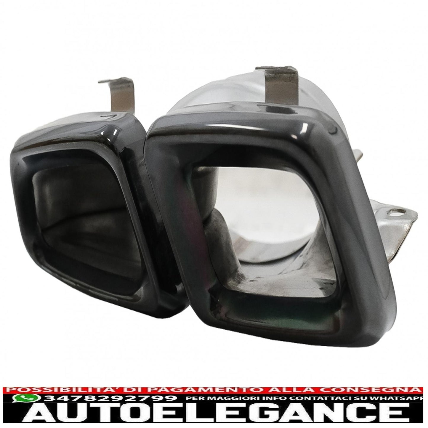 Exhaust pipes suitable for mercedes m-class w166 (2012-2015) cls-class w218 facelift cls63 black edition
