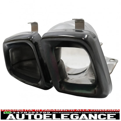 Exhaust pipes suitable for mercedes m-class w166 (2012-2015) cls-class w218 facelift cls63 black edition