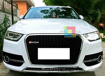 AUDI Q3 2012-2015 GRIGLIE FENDINEBBIA NIDO D'APE LOOK SLINE SQ3 NERO.-. 1031 AUTOELEGANCERICAMBI