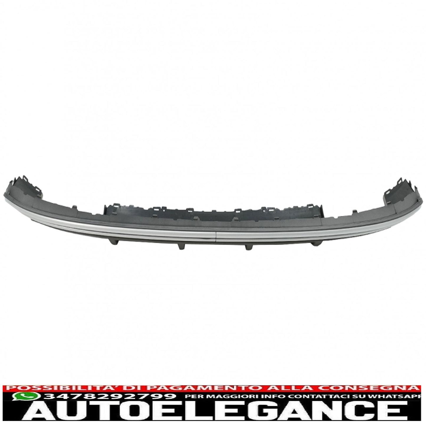 Diffusore mantovana paraurti posteriore adatto per audi a3 8v hatchback sportback (2012-2015) s3 design