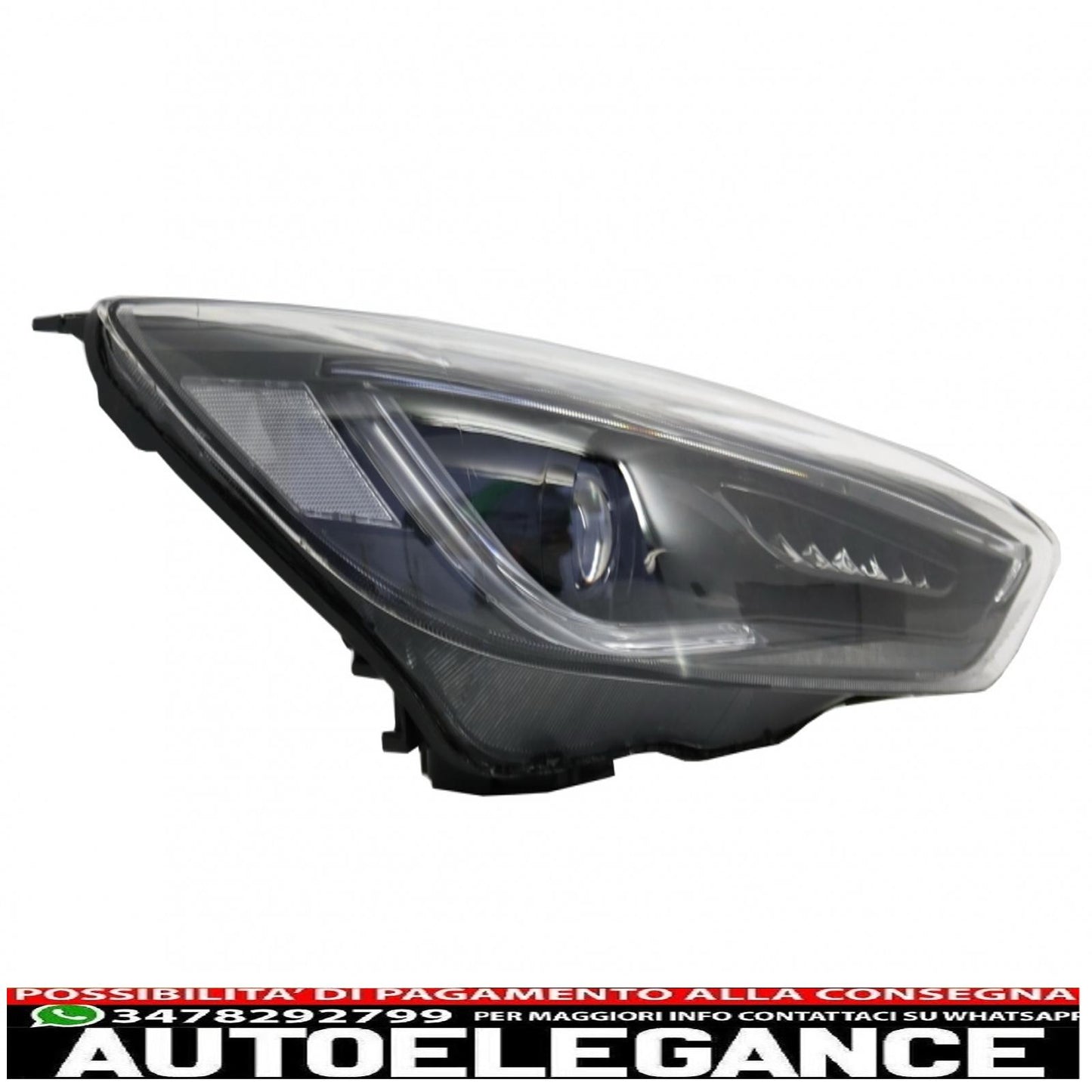 led drl headlights suitable for ford focus iii mk3 (2015-2017) bi-xenon design dynamic and fluid direction indicators demon look