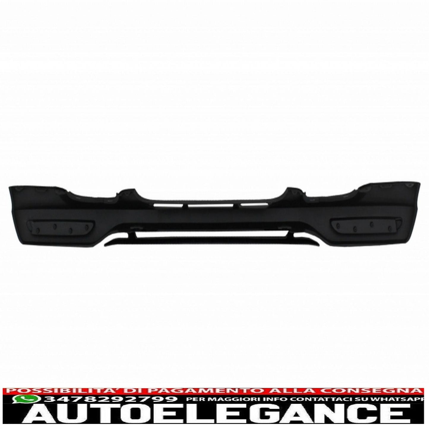 Bordo inferiore paraurti anteriore adatto per smart fortwo 451 (2007-2014) b design AUTOELEGANCERICAMBI