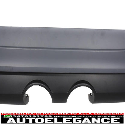 Rear bumper extension complete exhaust system suitable for vw golf v 2003-2008 with rear lights black/smoke Dynamic R32 look