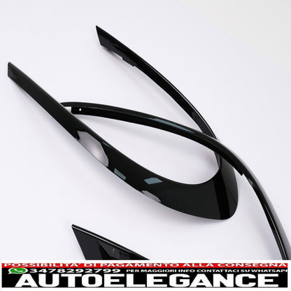 Alette paraurti anteriori alette laterali flic adatte per mercedes cla w117 c117 x117 (2016-2018) con paraurti sportivo Piano Black Edition AUTOELEGANCERICAMBI