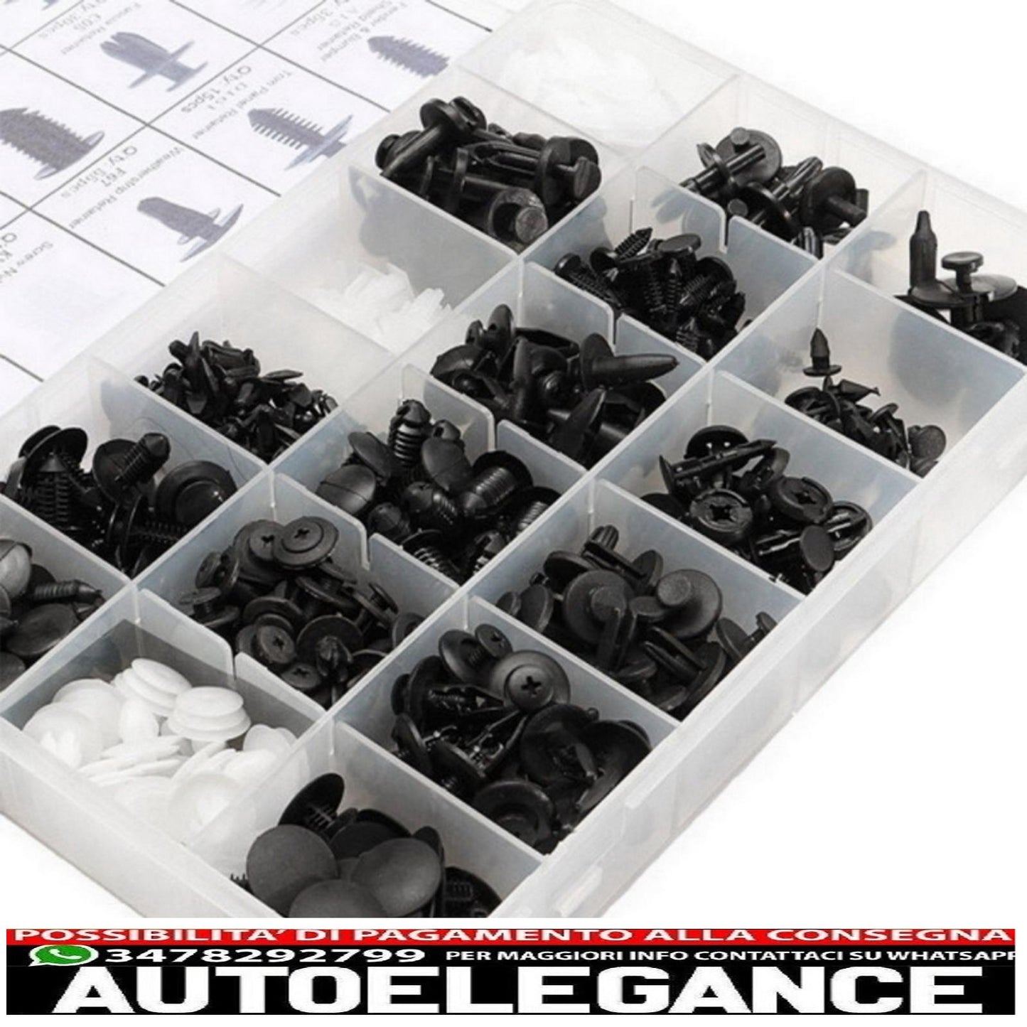 415pcs car clip plastic screw kit 