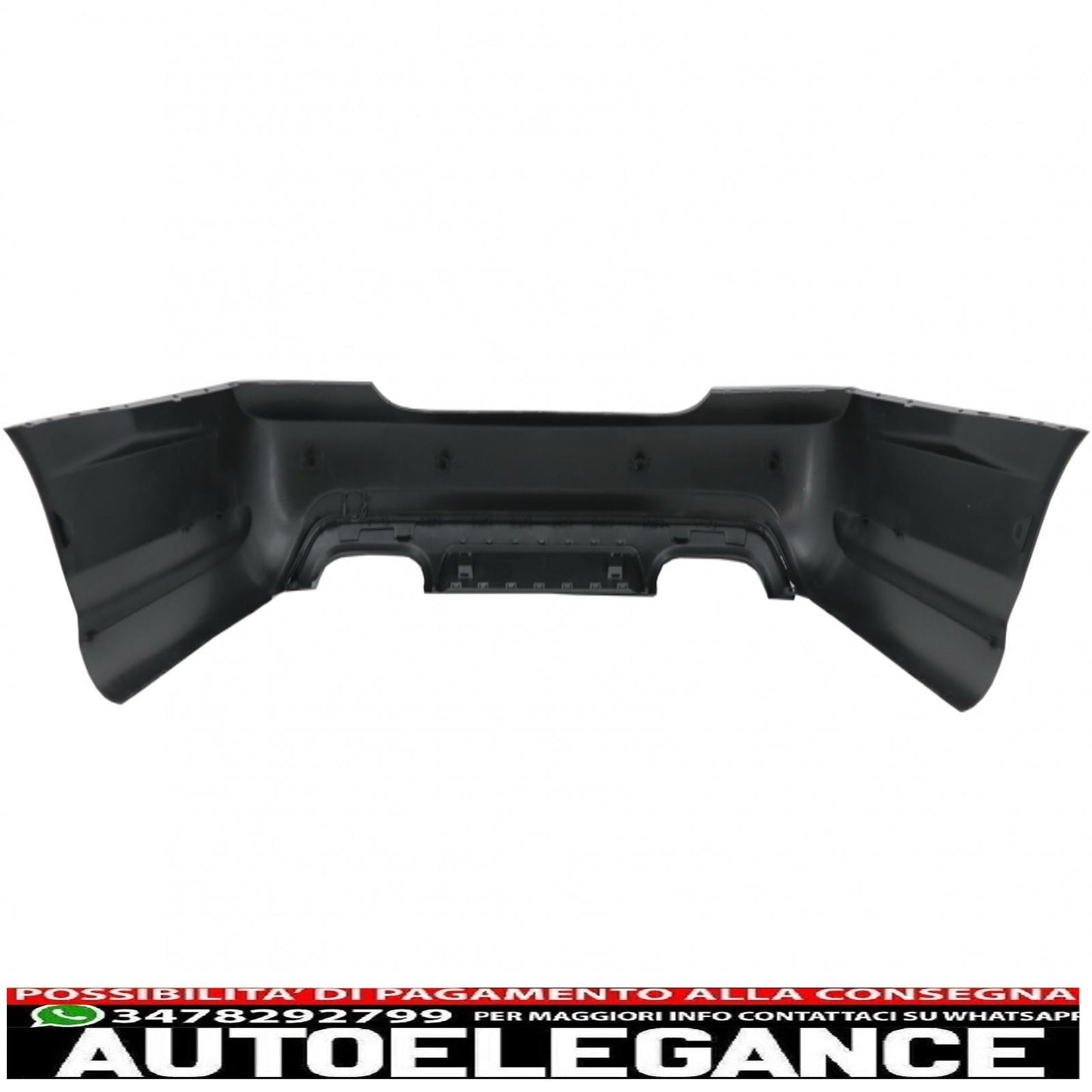 paraurti posteriore adatto per mercedes classe s w221 (2005-2010) design s65 con minigonne laterali versione corta