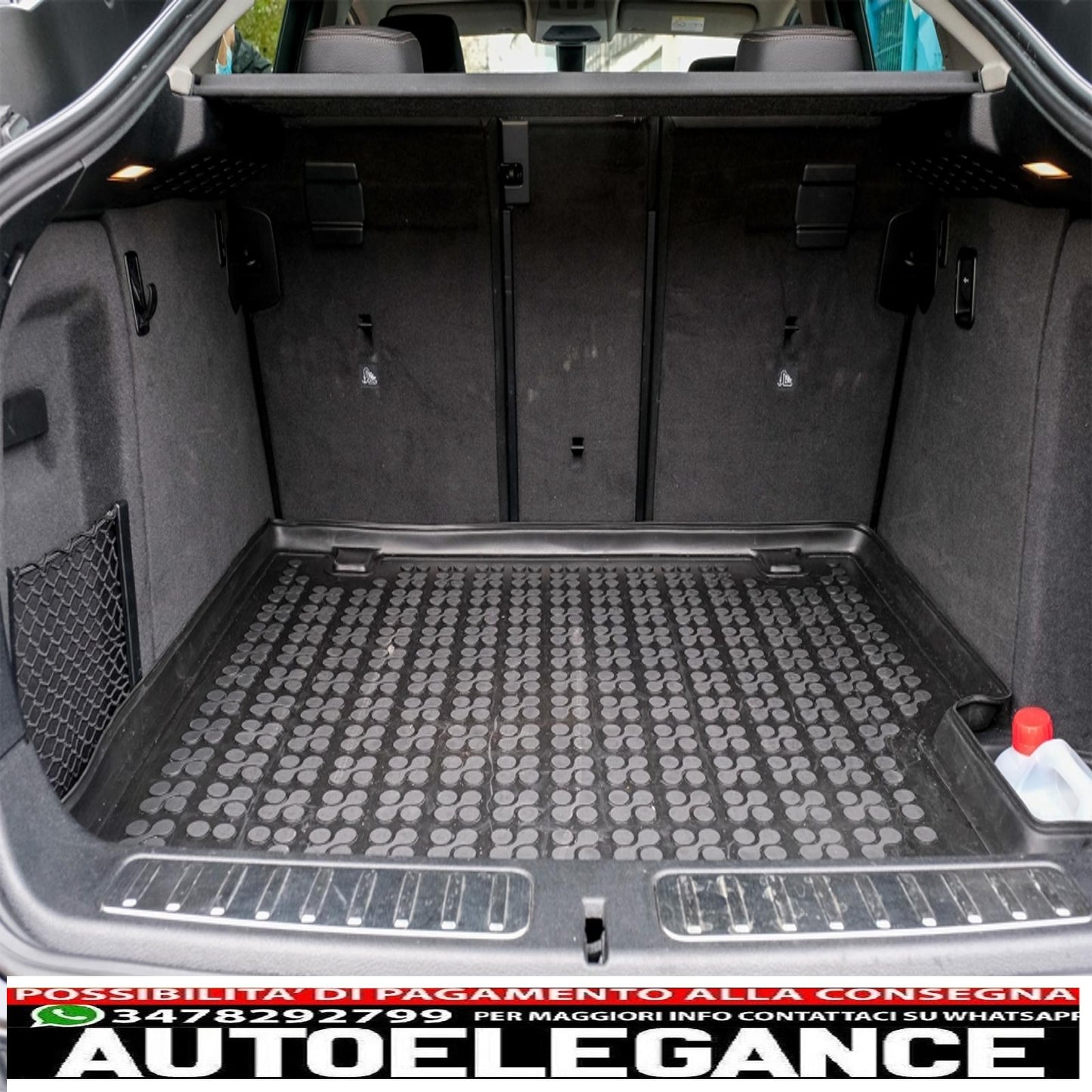 Black rubber trunk mat suitable for bmw x4 (f26) (2014-2018)