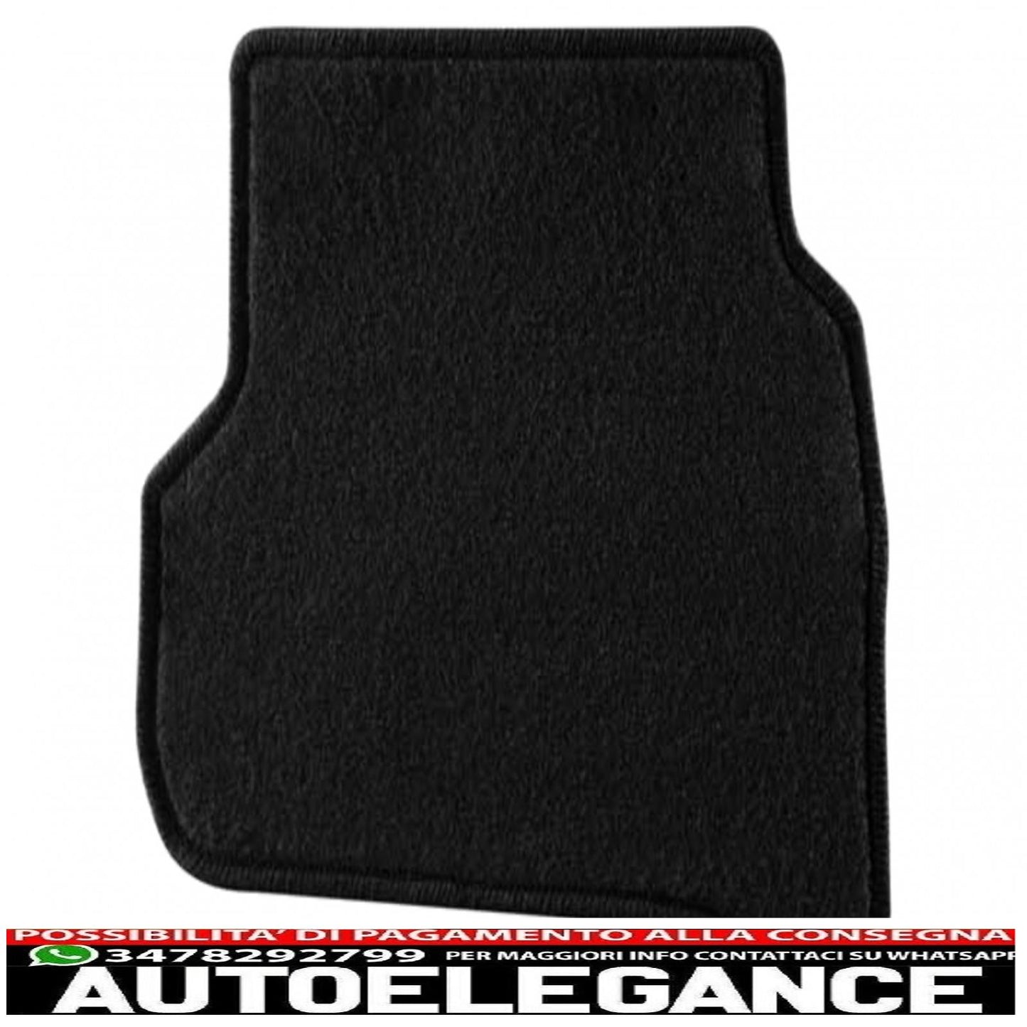 Graphite carpet mat suitable for vw polo (6r) 06/2009-09/2017, cross polo 2010-09/2017