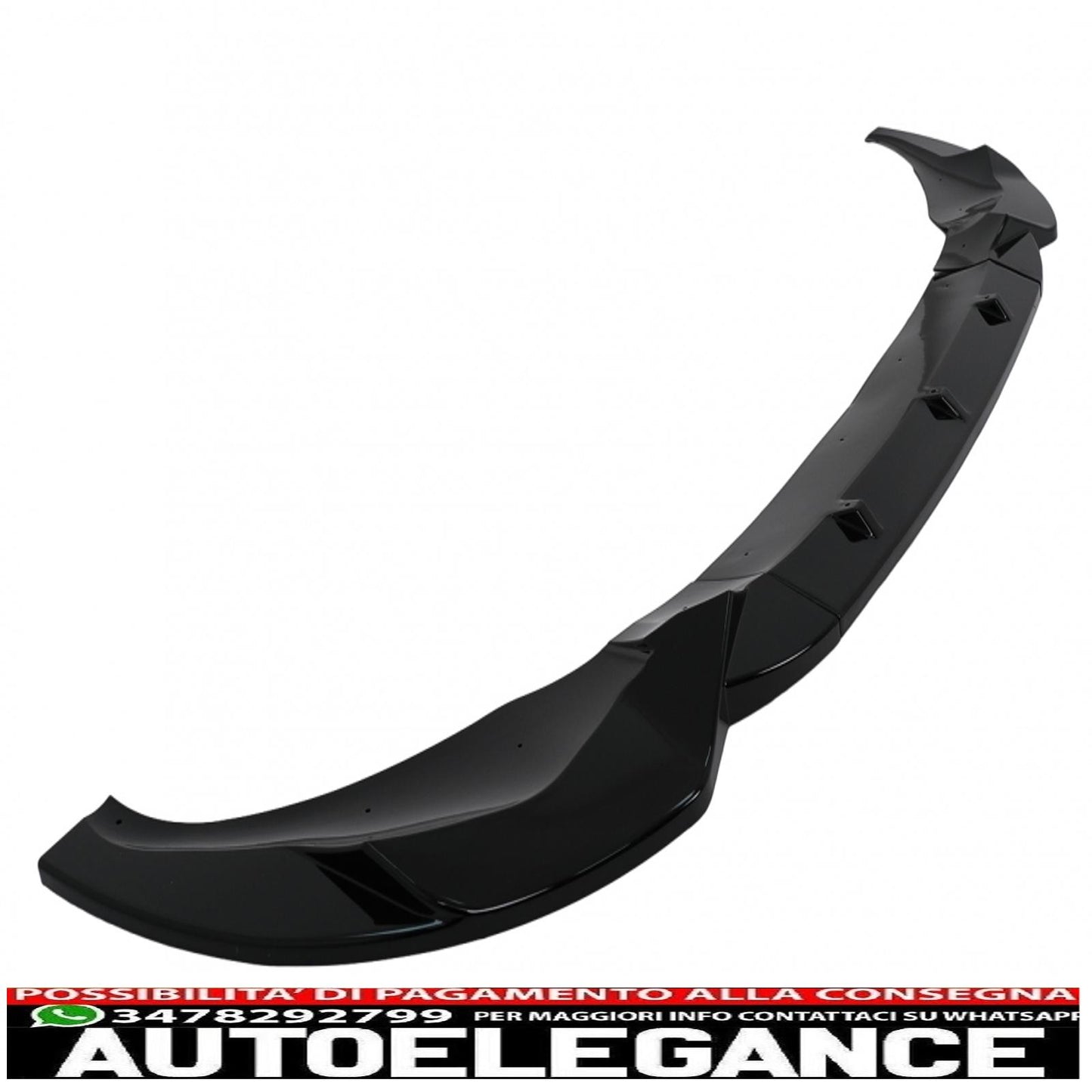 Front Bumper Spoiler Lip Fit For BMW X3 G01 X4 G02 (2018-2020) M Sport Piano Black