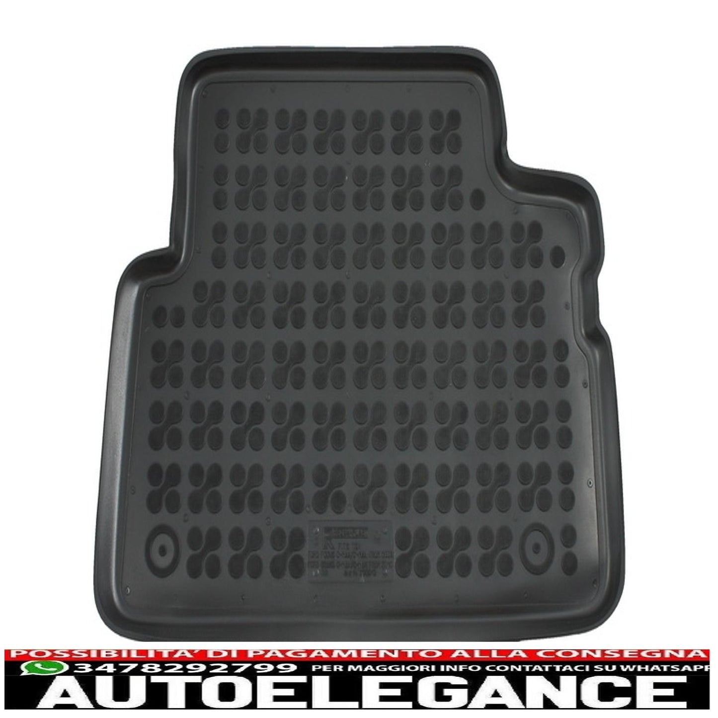 Black rubber mat suitable for ford c-max i/ii 2003-2019 grand c-max 2010-2019