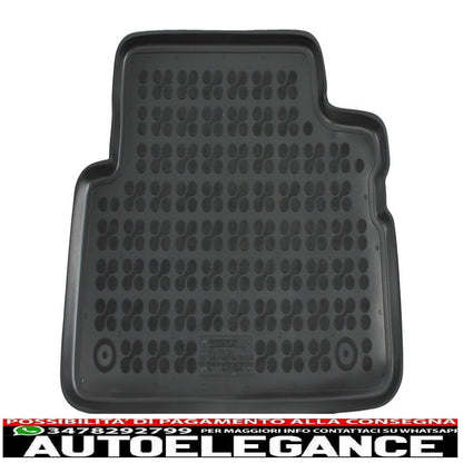 Black rubber mat suitable for ford c-max i/ii 2003-2019 grand c-max 2010-2019