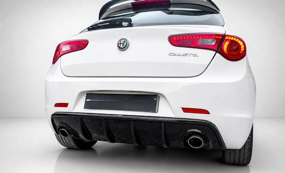 👉Diffusore Posteriore Doppio Scarico Alfa Romeo Giulietta ABS Nero Lucido👈