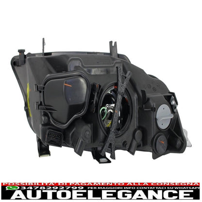 angel eye headlights suitable for bmw 3 series e90 sedan e91 touring (03.2005-2011) black 