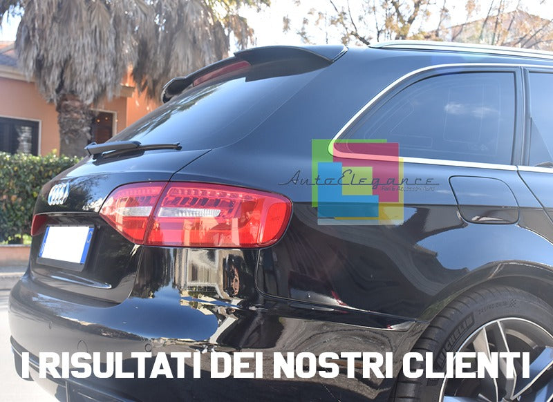 SPOILER TETTO ADATTO PER AUDI A4 B8 RS4 2007-2016 LOOK NERO LUCIDO