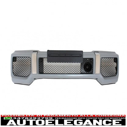 Paraurti anteriore nero Copri fari led drl adatto per mercedes classe g w463 (1989-up) design g65