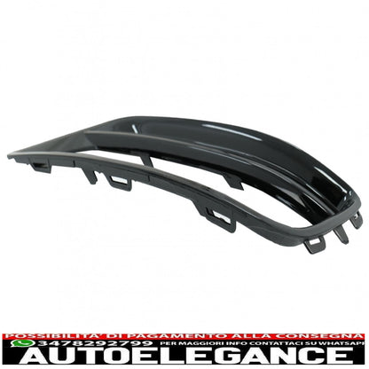 griglie laterali paraurti anteriore adatto per vw golf vii 7 (2013-2017) r-line design pianoforte nero