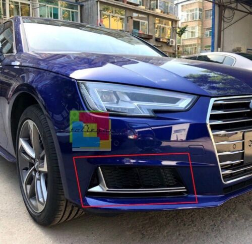 FOG LIGHT GRILLS BLACK EDGE AUDI A4 B9 2015-2018 RS4 S4 DESIGN ABS / PLASTIC