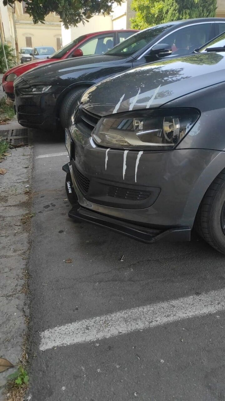 3 PIECE FRONT SPLITTER SUITABLE FOR VW POLO 6R SPORTY LOOK
