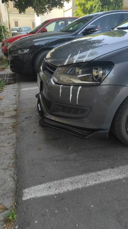 3 PIECE FRONT SPLITTER SUITABLE FOR VW POLO 6R SPORTY LOOK