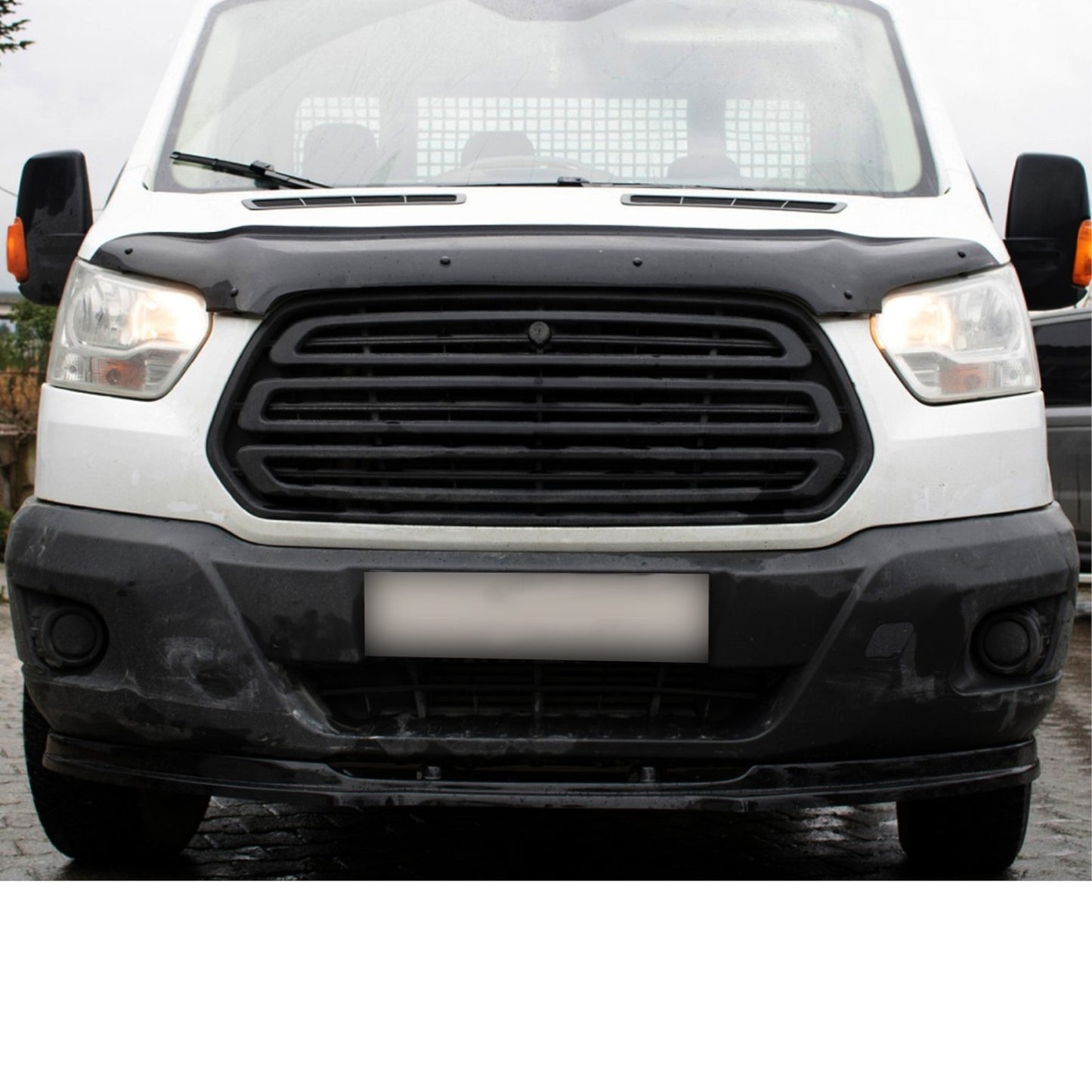 💕Splitter cofano    adatto per FORD TRANSIT MK8 nero  lucido💕