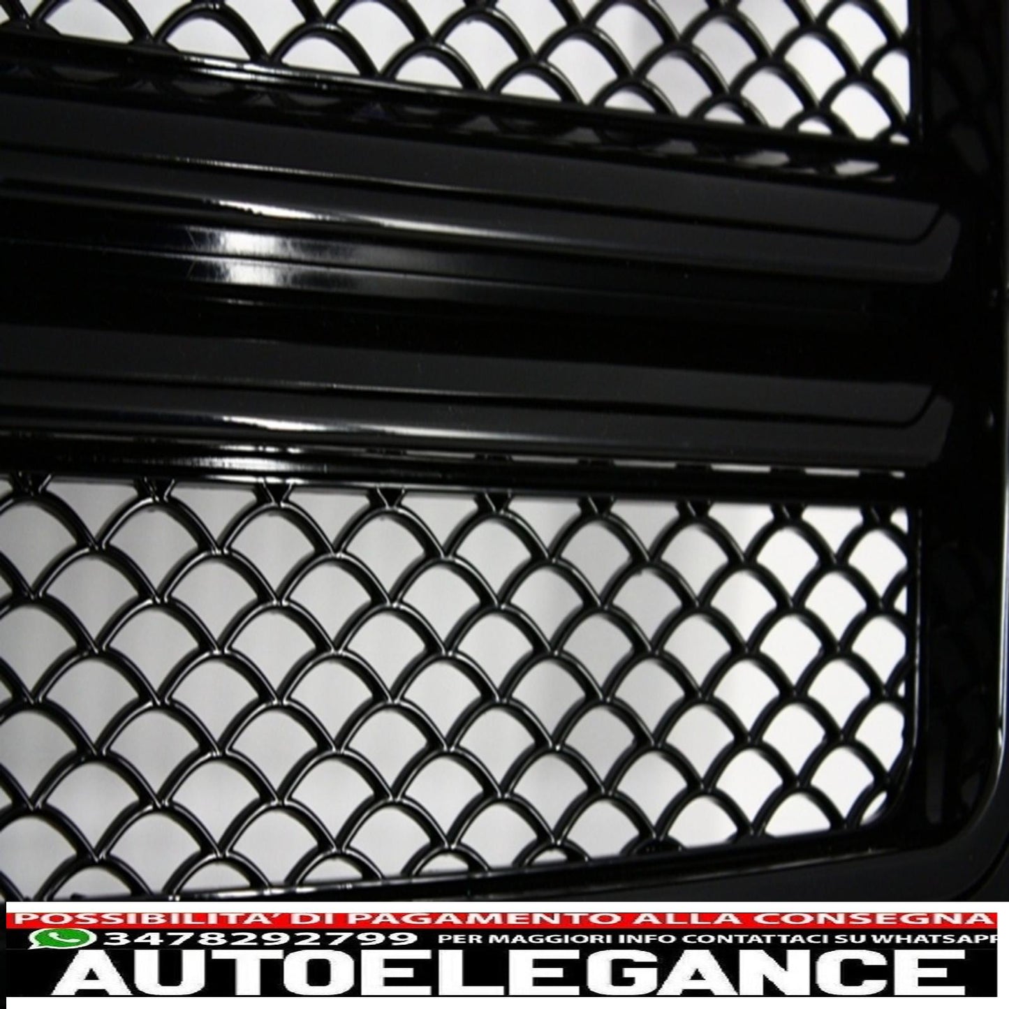 front grill suitable for mercedes g class w463 (1990-2017) new design g65 g63 all black