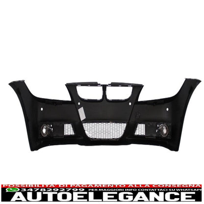 complete body kit suitable for bmw 3 series e90 (2005-2008) m-technik m-performance design with black angel eye headlights