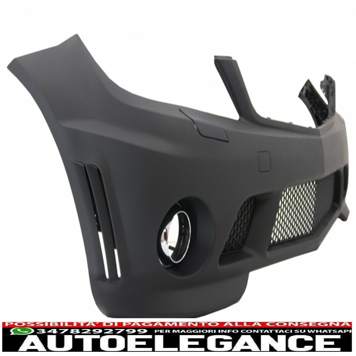 paraurti anteriore con fendinebbia minigonne laterali adatto per mercedes classe c w204 (2007-2012) c63 a-design