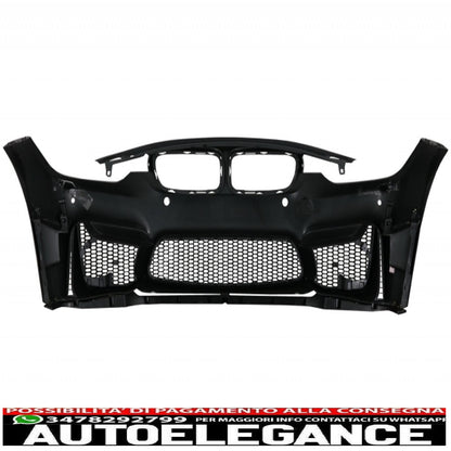 complete body kit suitable for bmw f30 (2011-2019) with double carbon fiber exhaust tips evo ii m3 cs style without fog lights