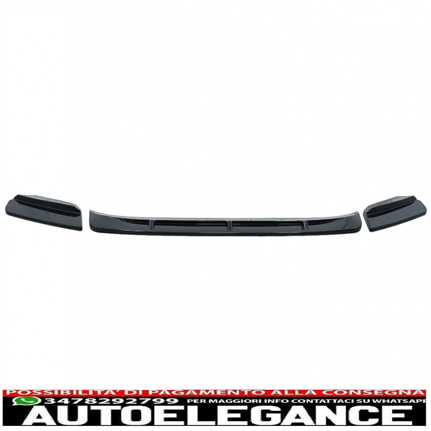 Front bumper spoiler lip suitable for bmw x3m g01 x4m g02 (2018-2020) m sport carbon look 