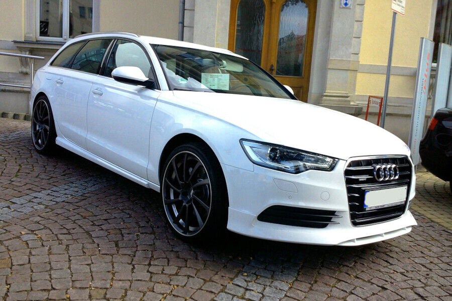 MINIGONNE ADATTE PER AUDI A6 4G C7 2011-2018 LOOK TUNING GREZZE DESIGN SPORTIVO
