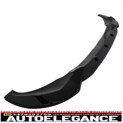 Front Bumper Spoiler Lip Fit For BMW X3 G01 X4 G02 (2018-2020) M Sport Piano Black 