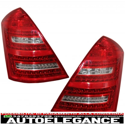 full body kit for mercedes-benz s-class w221 exhaust tips led rear lights 2005-2011 (lwb) a-design