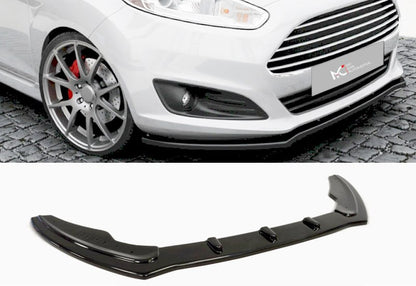 SPLITTER SUITABLE FOR FORD FIESTA MK7 FL 2012-2017 STANDARD GLOSS BLACK